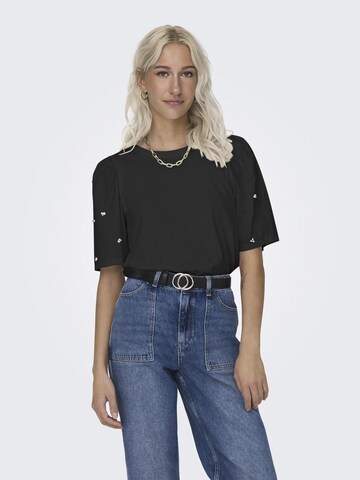 ONLY Shirt 'LINA' in Zwart: voorkant