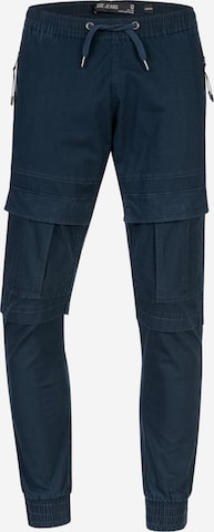 INDICODE JEANS Cargobroek 'Dennis' in Blauw: voorkant
