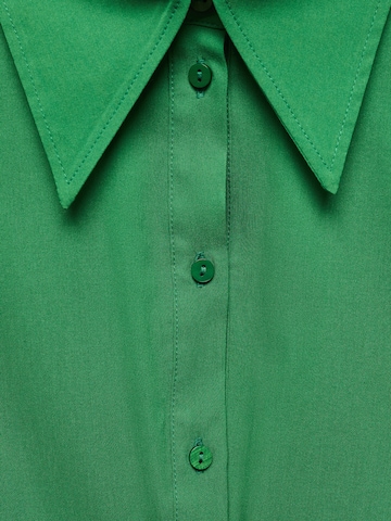 MANGO Bluzka 'FRUNCI' w kolorze zielony