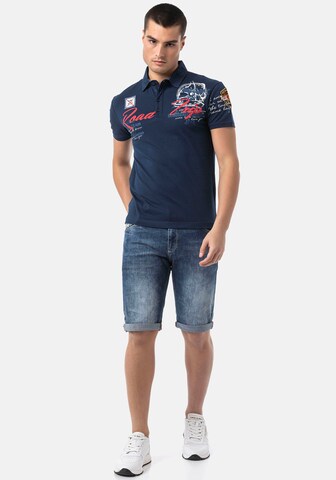 CIPO & BAXX Poloshirt in Blau