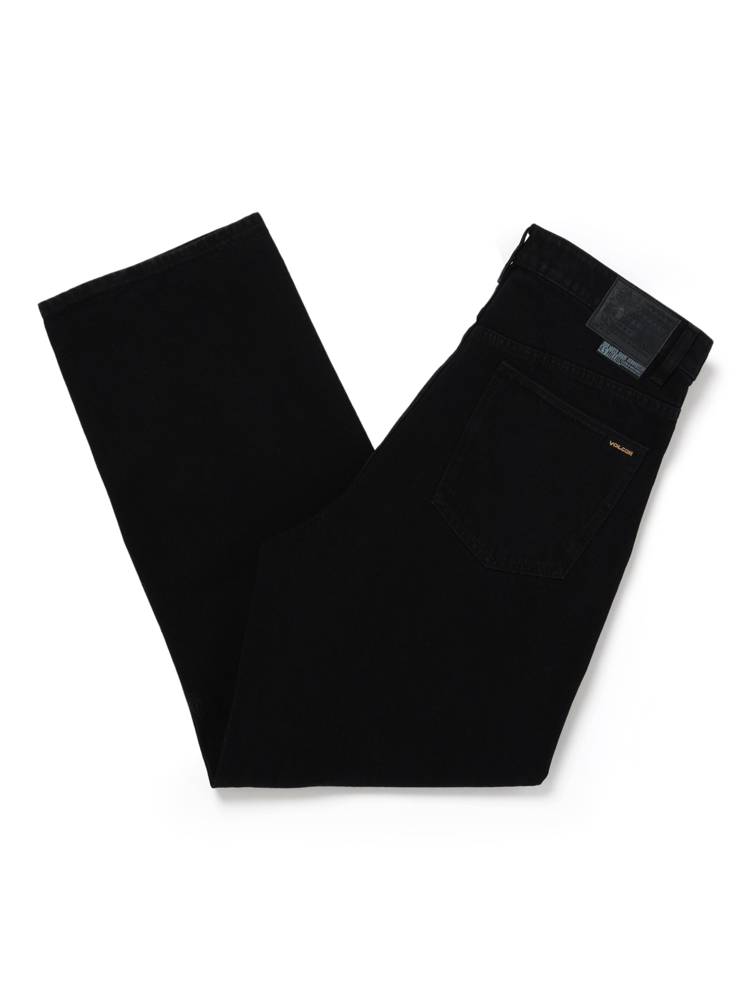 Volcom Regular Jeans in Schwarz: Vorderseite