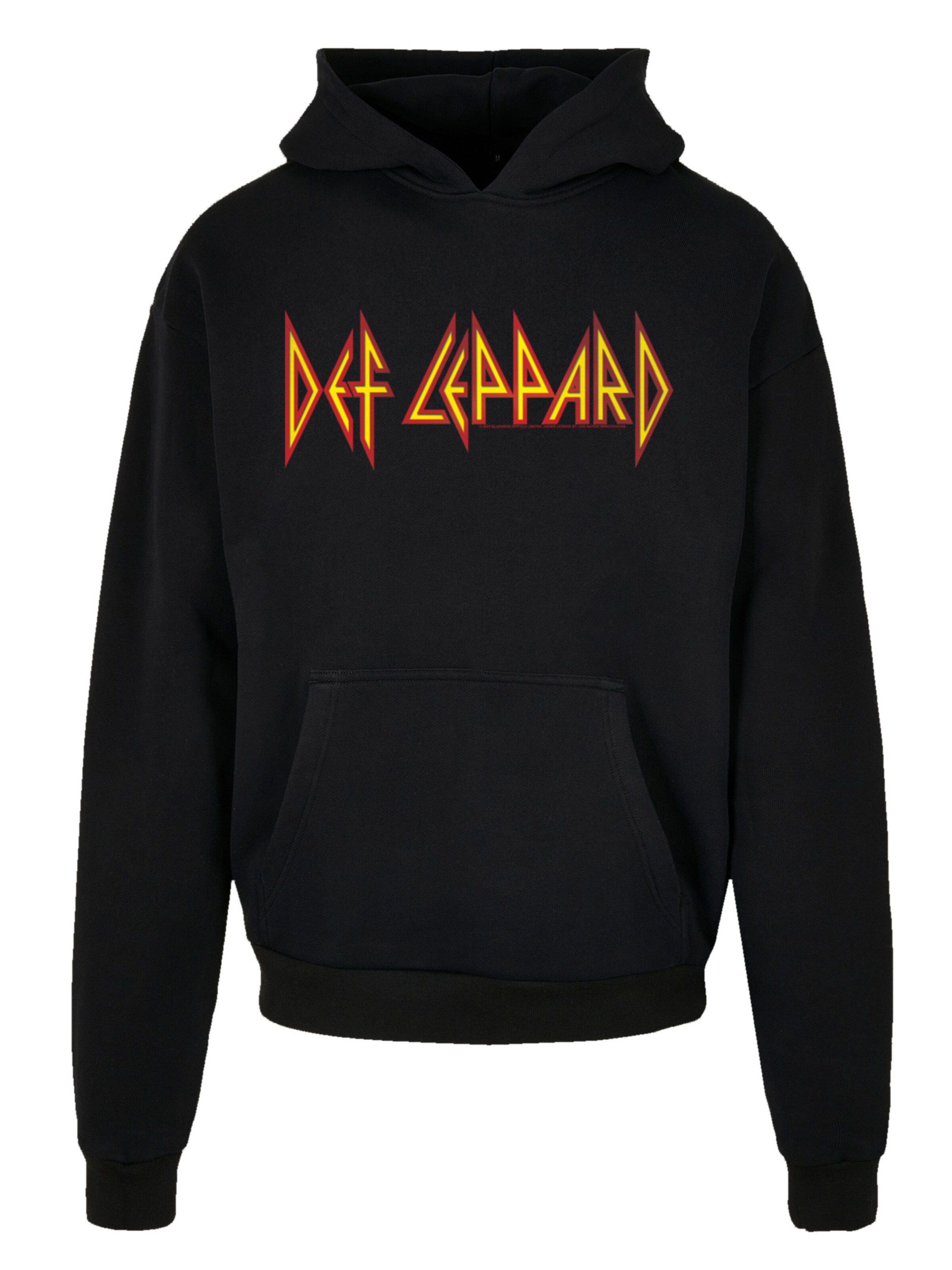 Sweat-shirt 'Def Leppard' F4NT4STIC en noir : devant