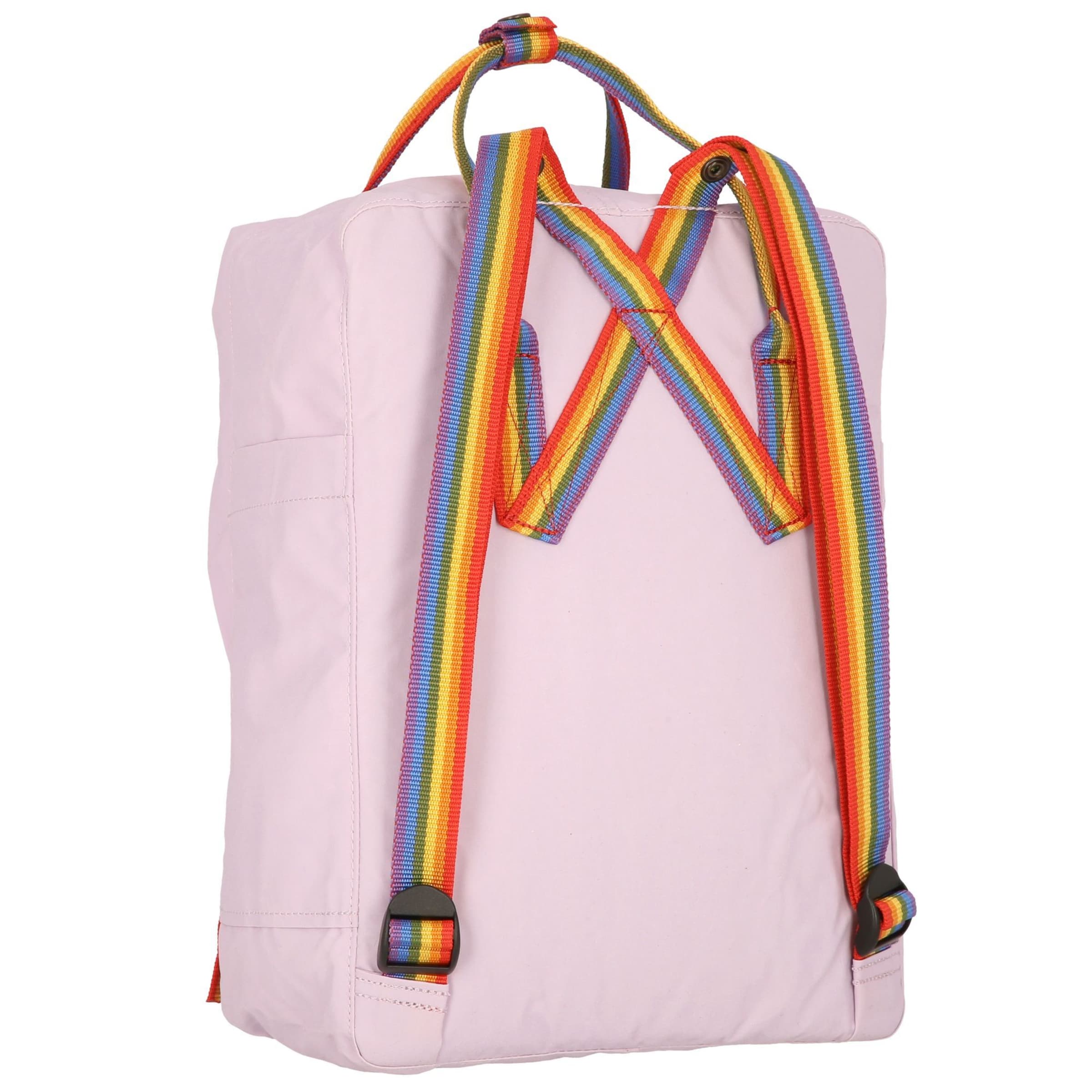Fjällräven - Mochila 'Kanken Rainbow' em roxo
