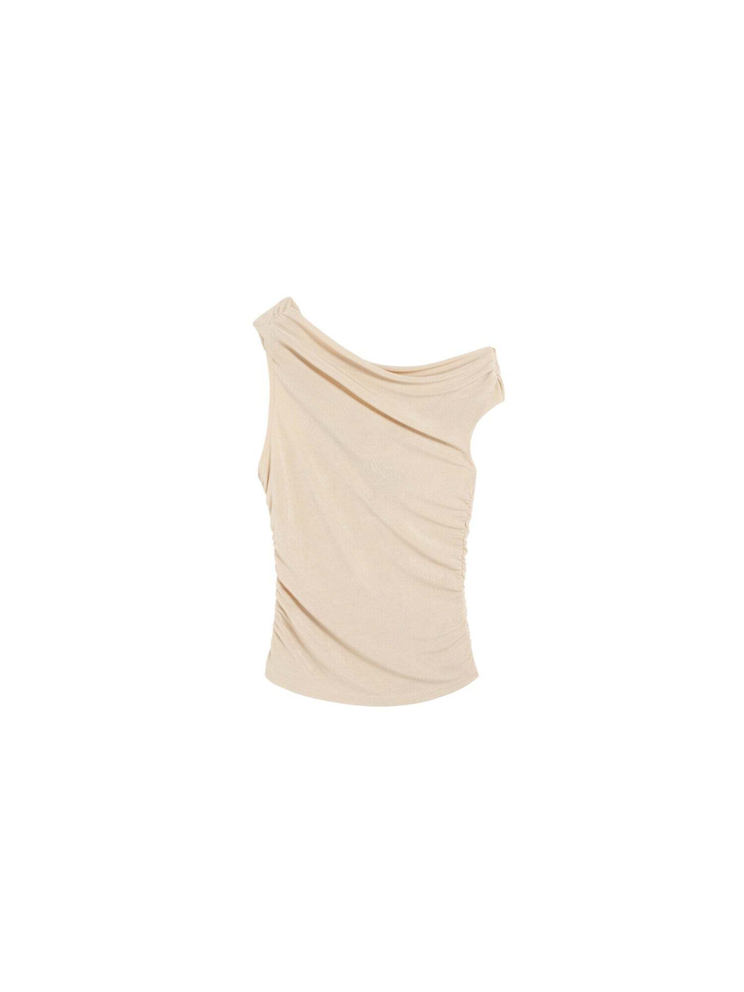 Scalpers Top in Beige: front