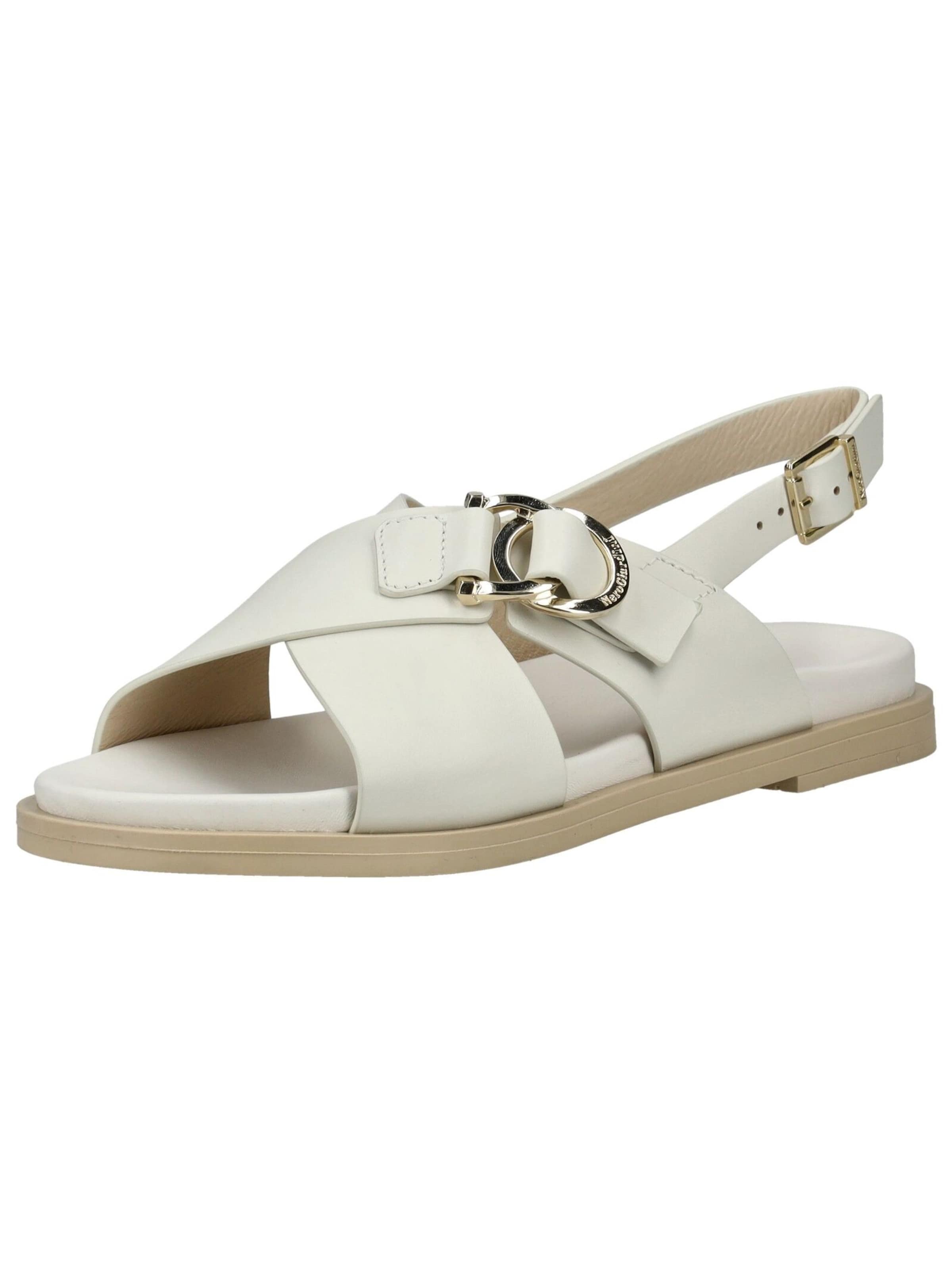 Sandales à lanières Nero Giardini en blanc : devant