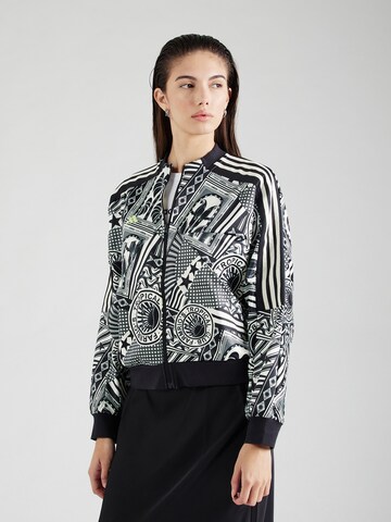 ADIDAS SPORTSWEAR Sports jacket 'Adidas x FARM Rio' in Black: front