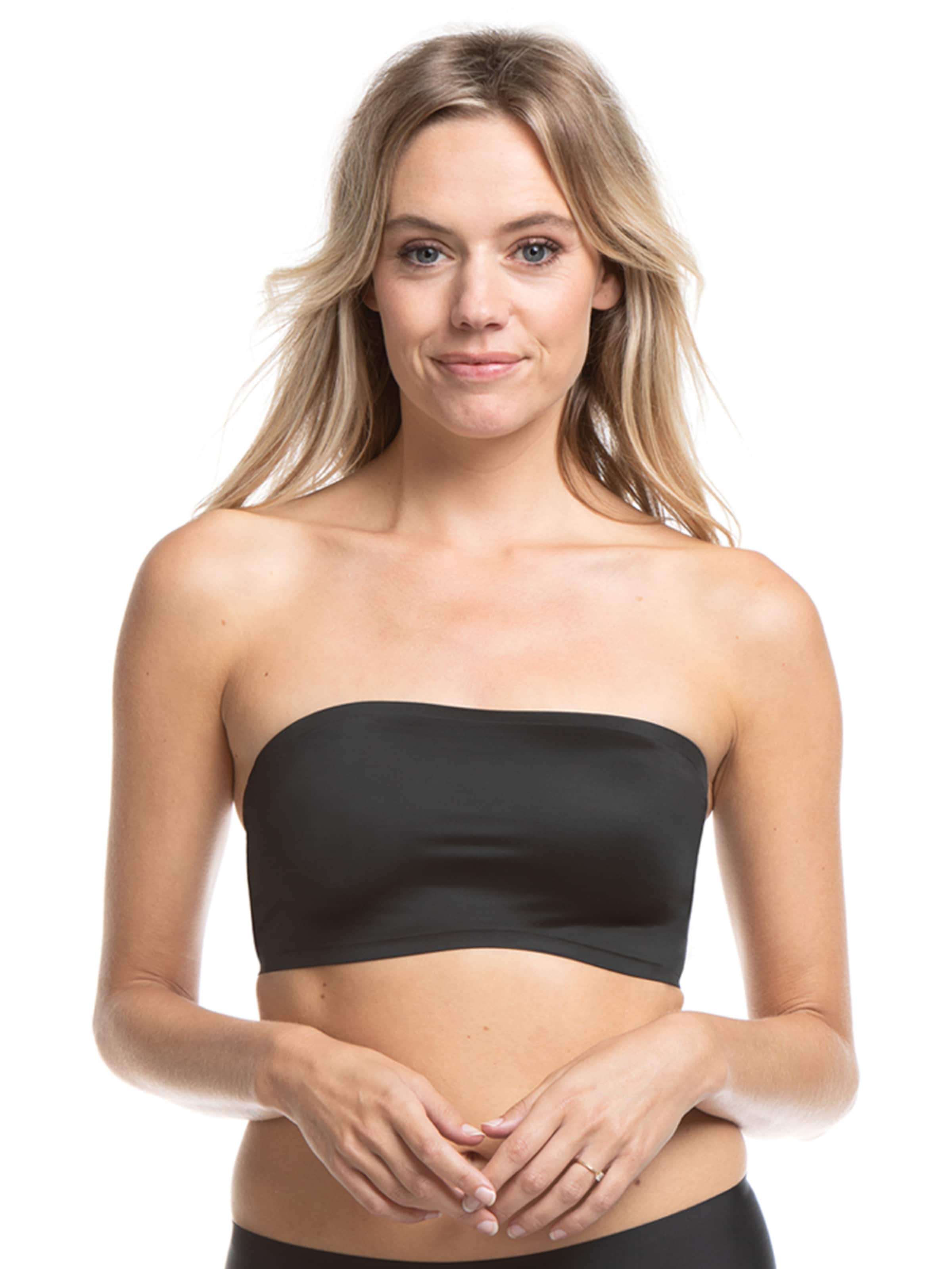 MAGIC Bodyfashion Bandeau Bra in Black: front
