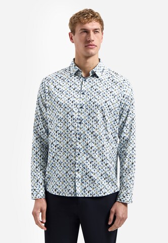 No Excess Regular fit Button Up Shirt in Blue: front