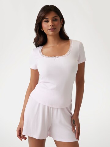 GUESS Pajama Shirt 'Lia' in Pink: front