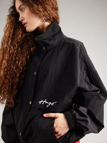 HUGO Between-season jacket 'Filia-1' in Black