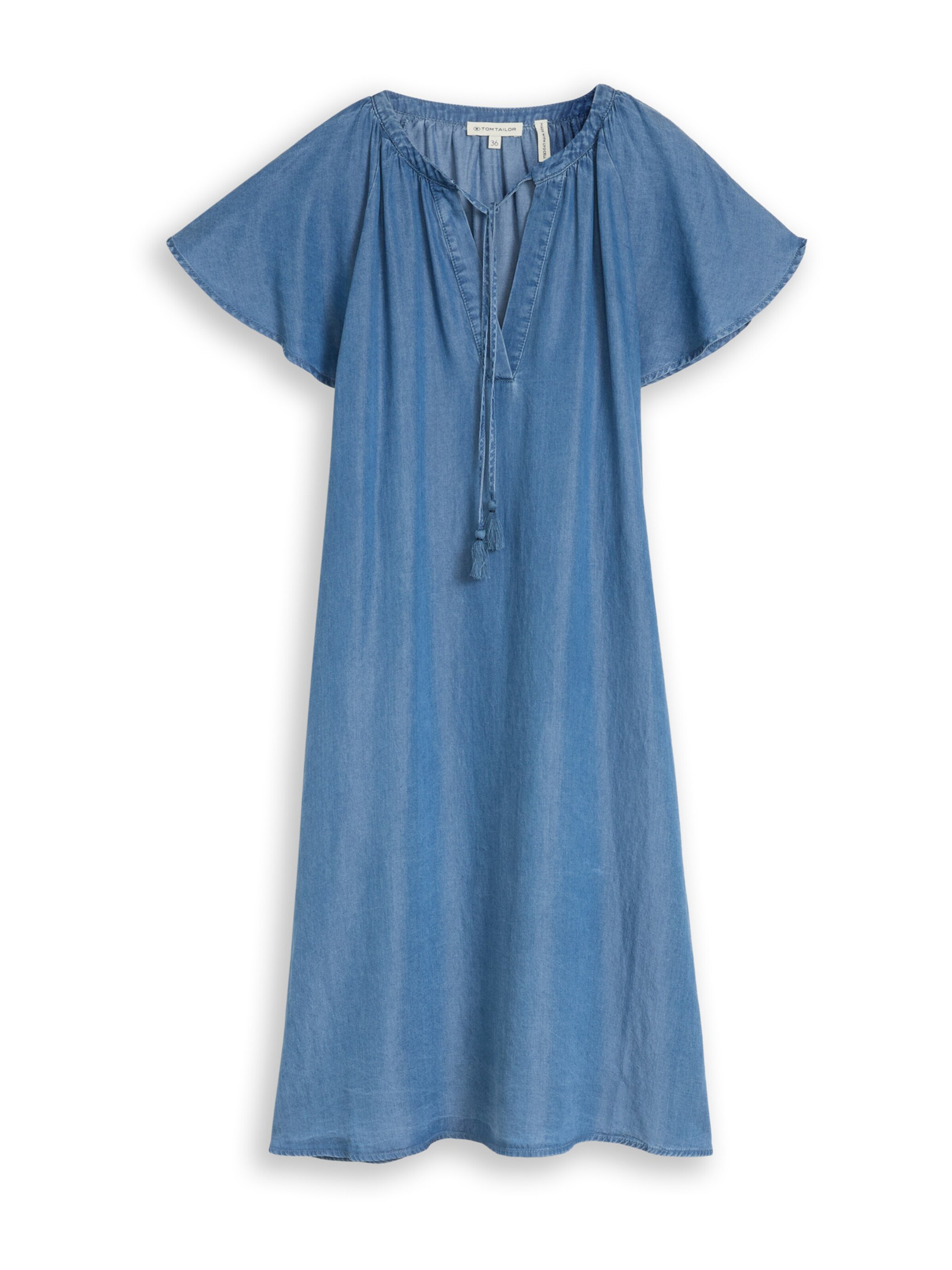 TOM TAILOR Jurk in Blauw: voorkant
