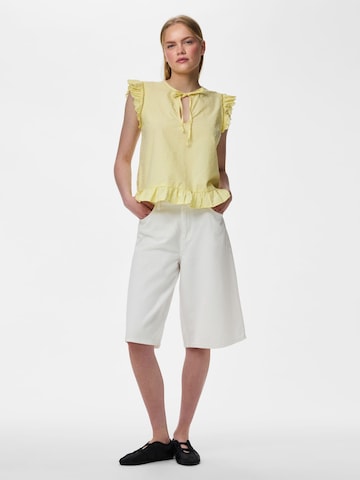 PIECES Blouse in Geel