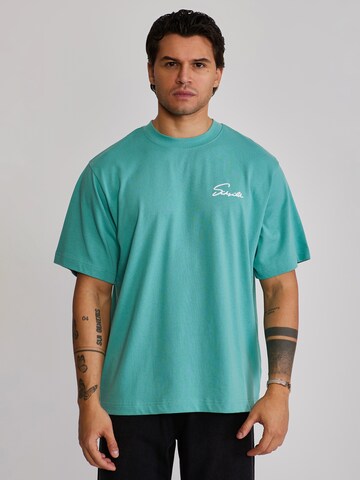 Maglietta di SikSilk in blu: frontale