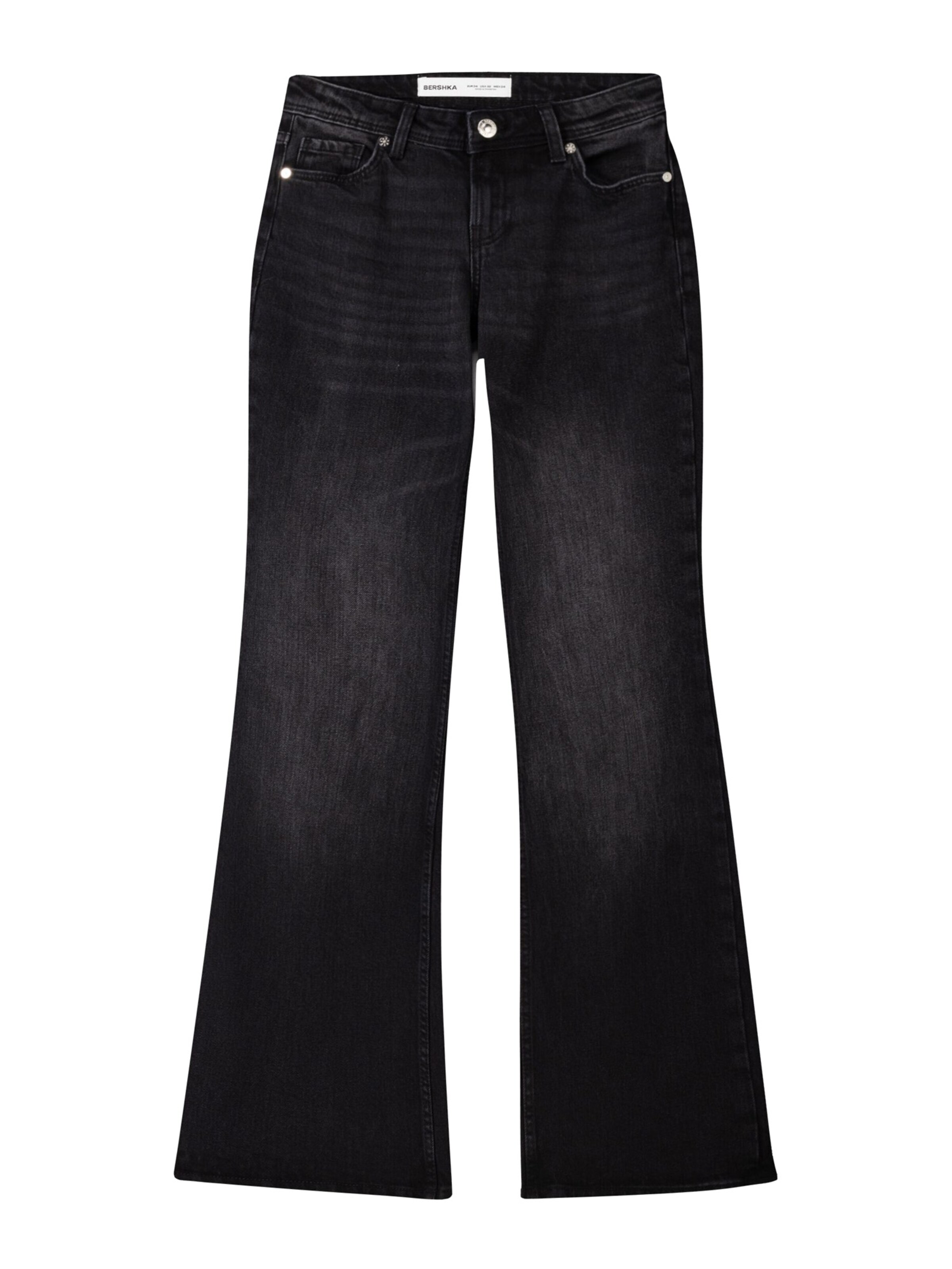 Jeans di Bershka in nero: frontale