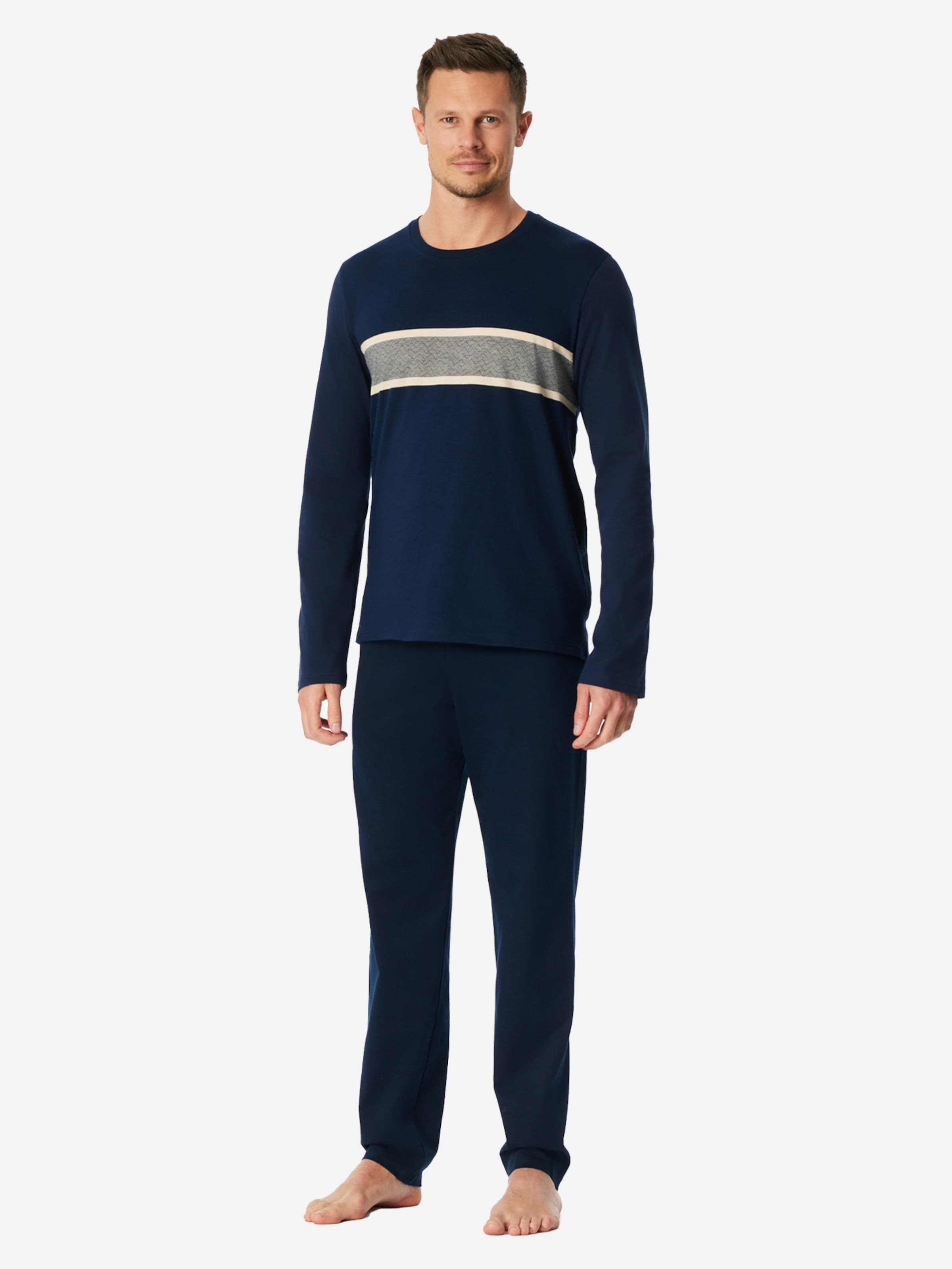 SCHIESSER Pyjama ' Casual Nightwear '‌‌‌‌‌‌‌‌ in Blau: Vorderseite