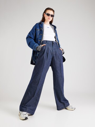 Wide Leg Jean à pince 'Gisari' HUGO en bleu
