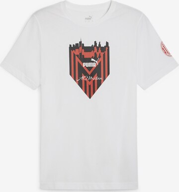 T-Shirt fonctionnel 'AC Milan' PUMA en blanc : devant