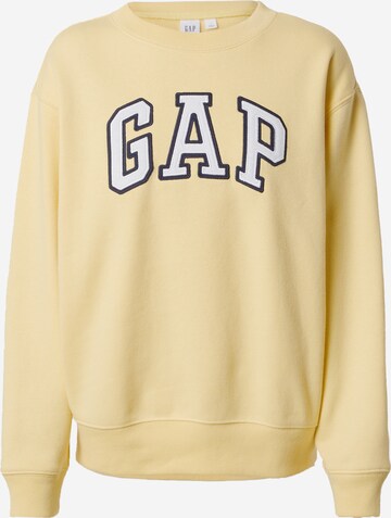 GAP Sweatshirt 'HERITAGE' in Geel: voorkant