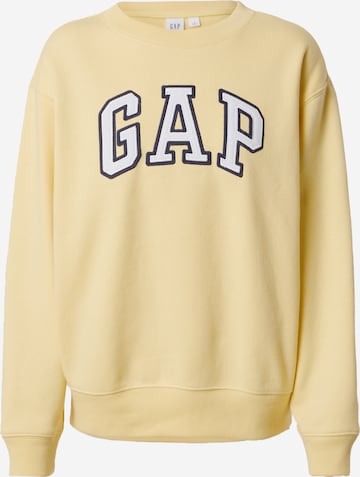 GAP Sweatshirt 'HERITAGE' in Yellow: front