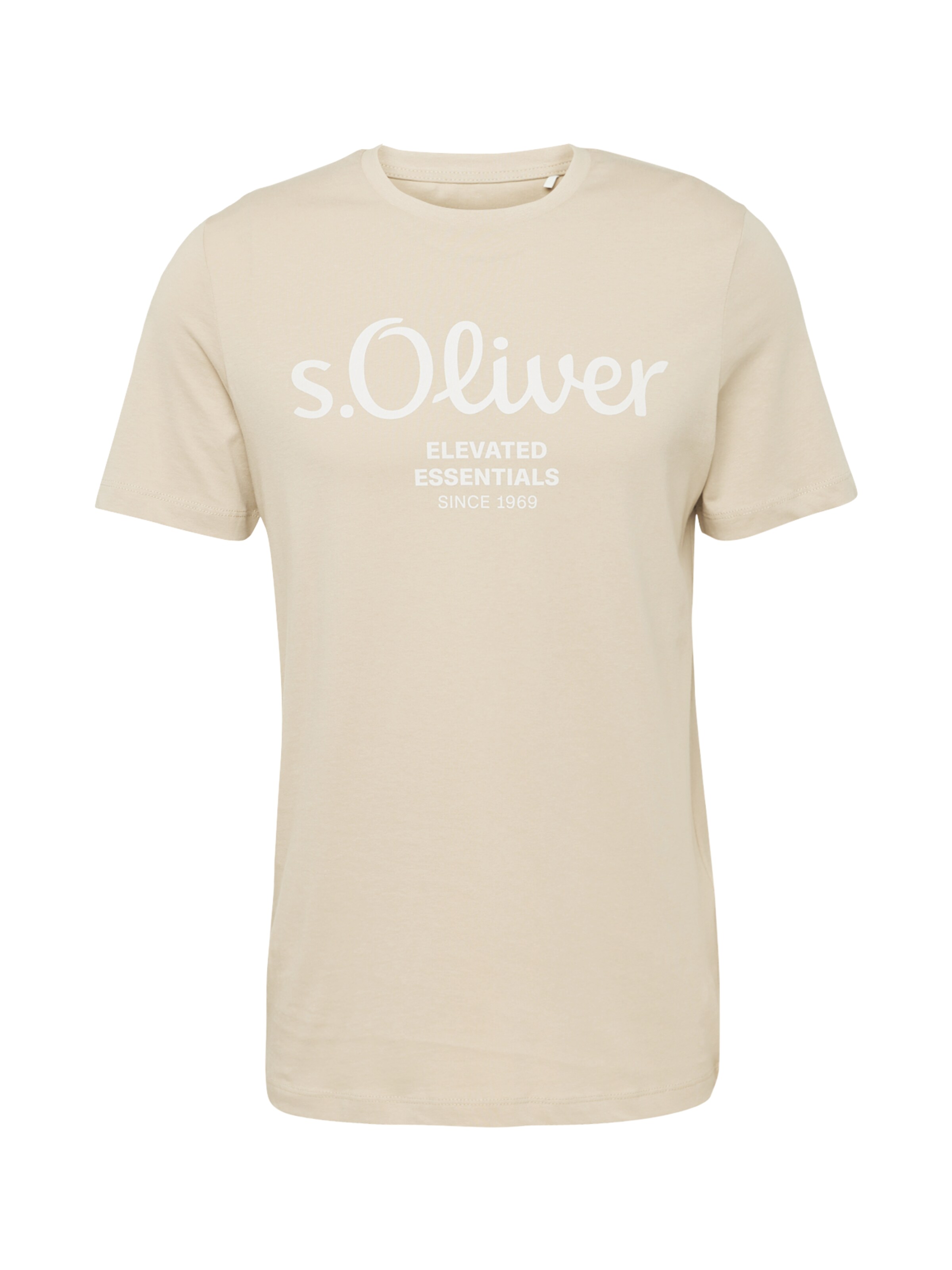 T-Shirt s.Oliver en beige : devant