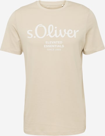 s.Oliver T-Shirt in Beige: predná strana