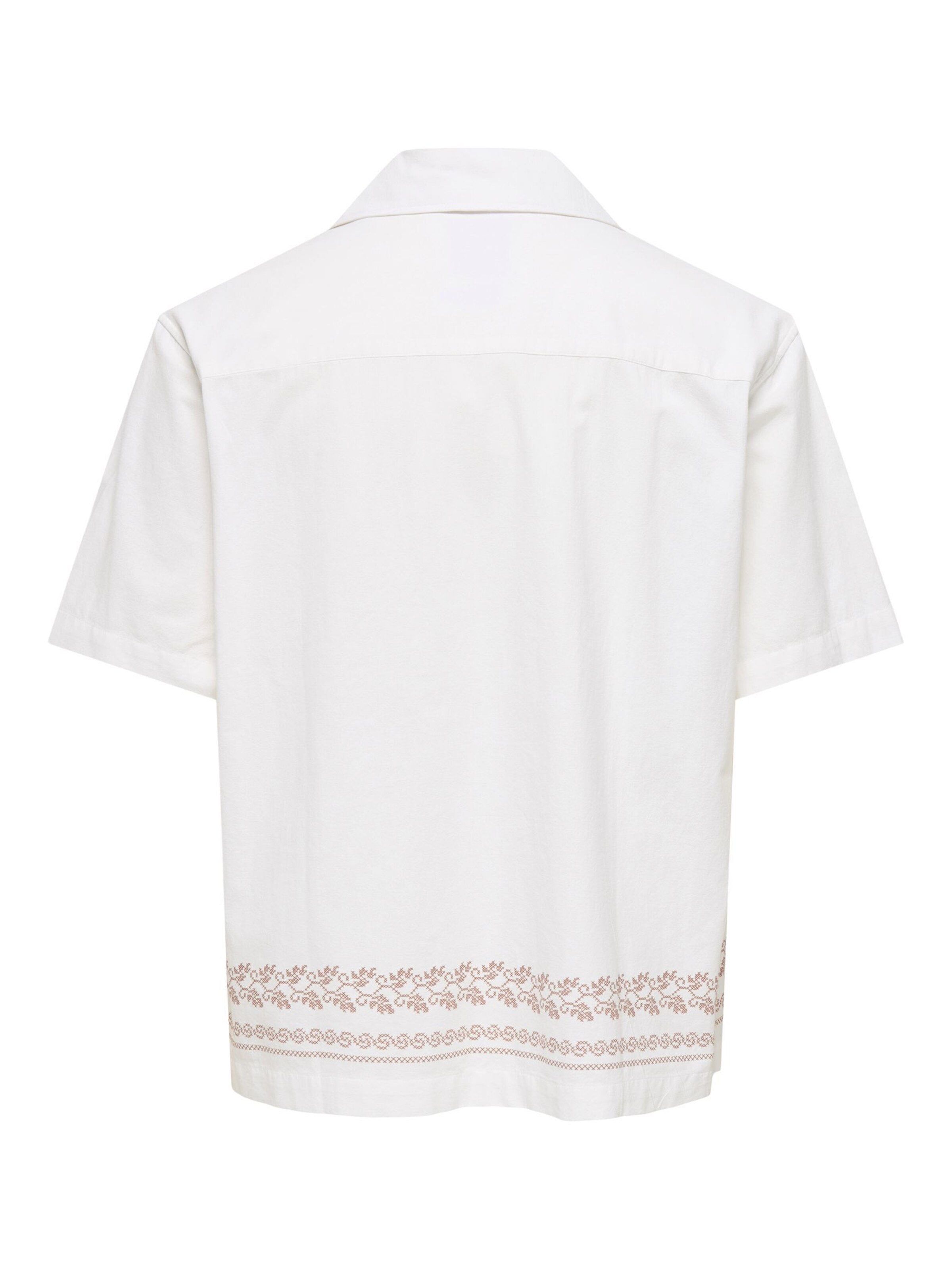 Fit confort Chemise 'ONSNero' Only & Sons en blanc