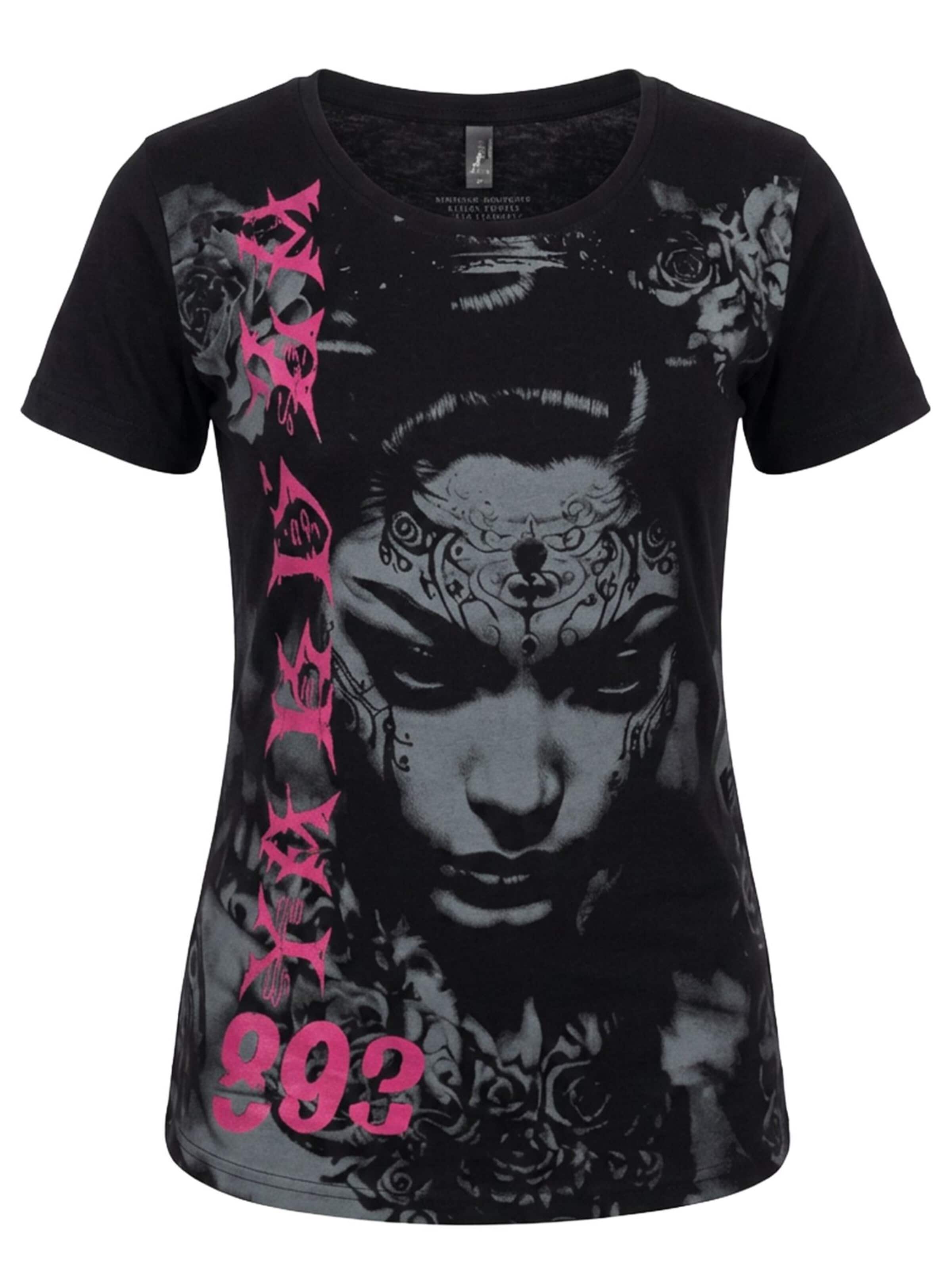 Yakuza Shirt 'Mystic' in Black: front