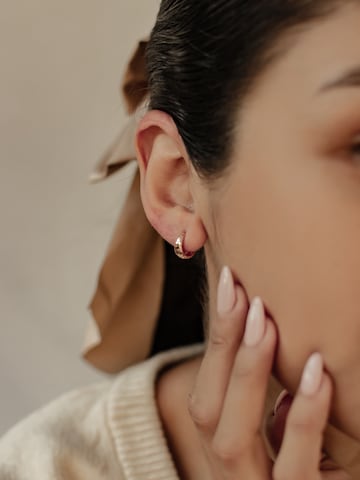 Hey Happiness Ohrringe 'Mini Dome' in Gold: Vorderseite