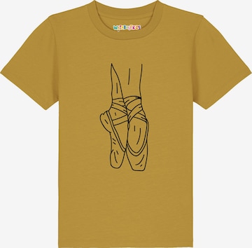 watabout.kids T-Shirt 'Ballett Spitze' in Gelb: Vorderseite