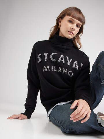 Just Cavalli - Jersey 'MAGLIERIA' en negro: frente