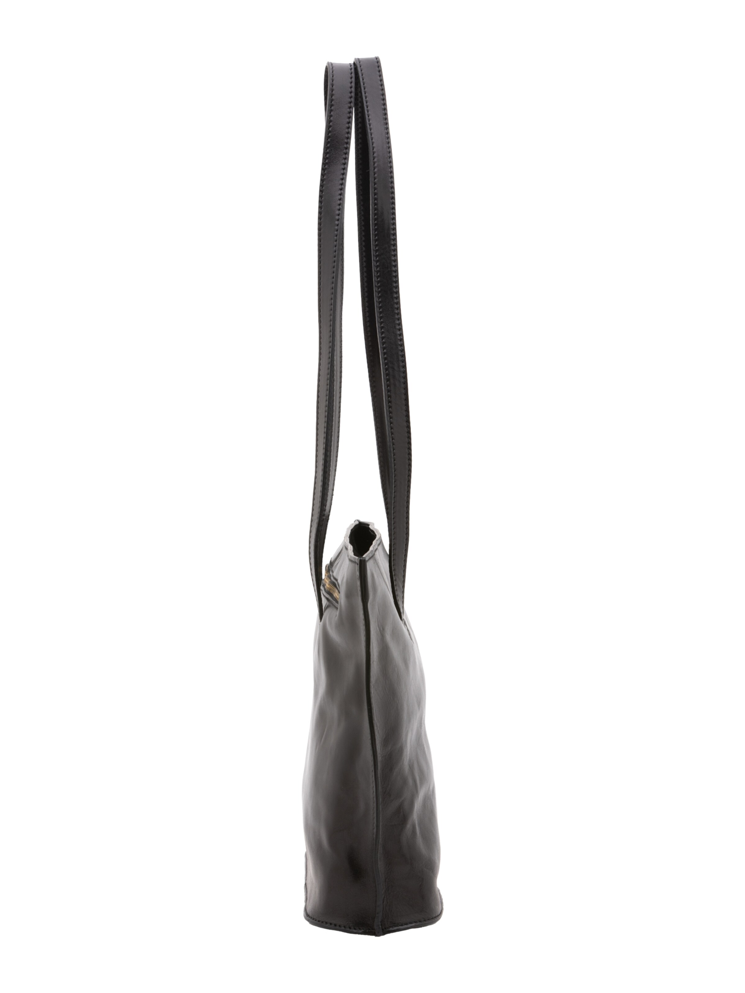 Borsa a spalla 'Borsa a Spalla Donna Pelle Vacchetta - Chiusura Zip Made in Italy' di I Fratelli in nero