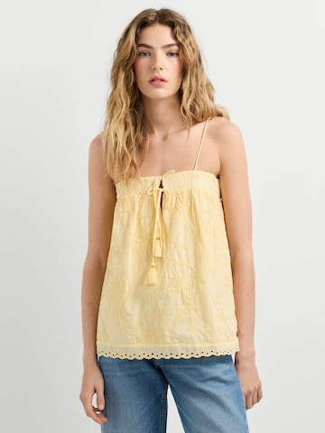 Top 'Fanny' di Pepe Jeans in giallo: frontale