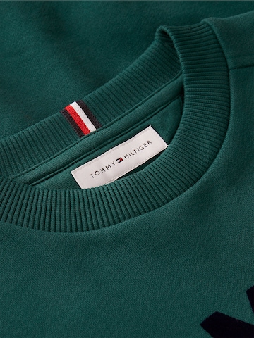 žalia TOMMY HILFIGER Megztinis be užsegimo 'BRAND LOVE'