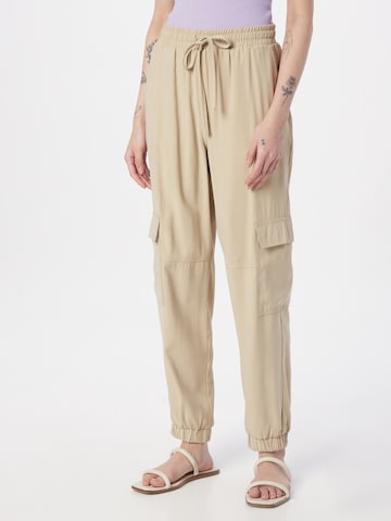 MSCH COPENHAGEN Loose fit Pants 'Kinna Selia' in Beige: front