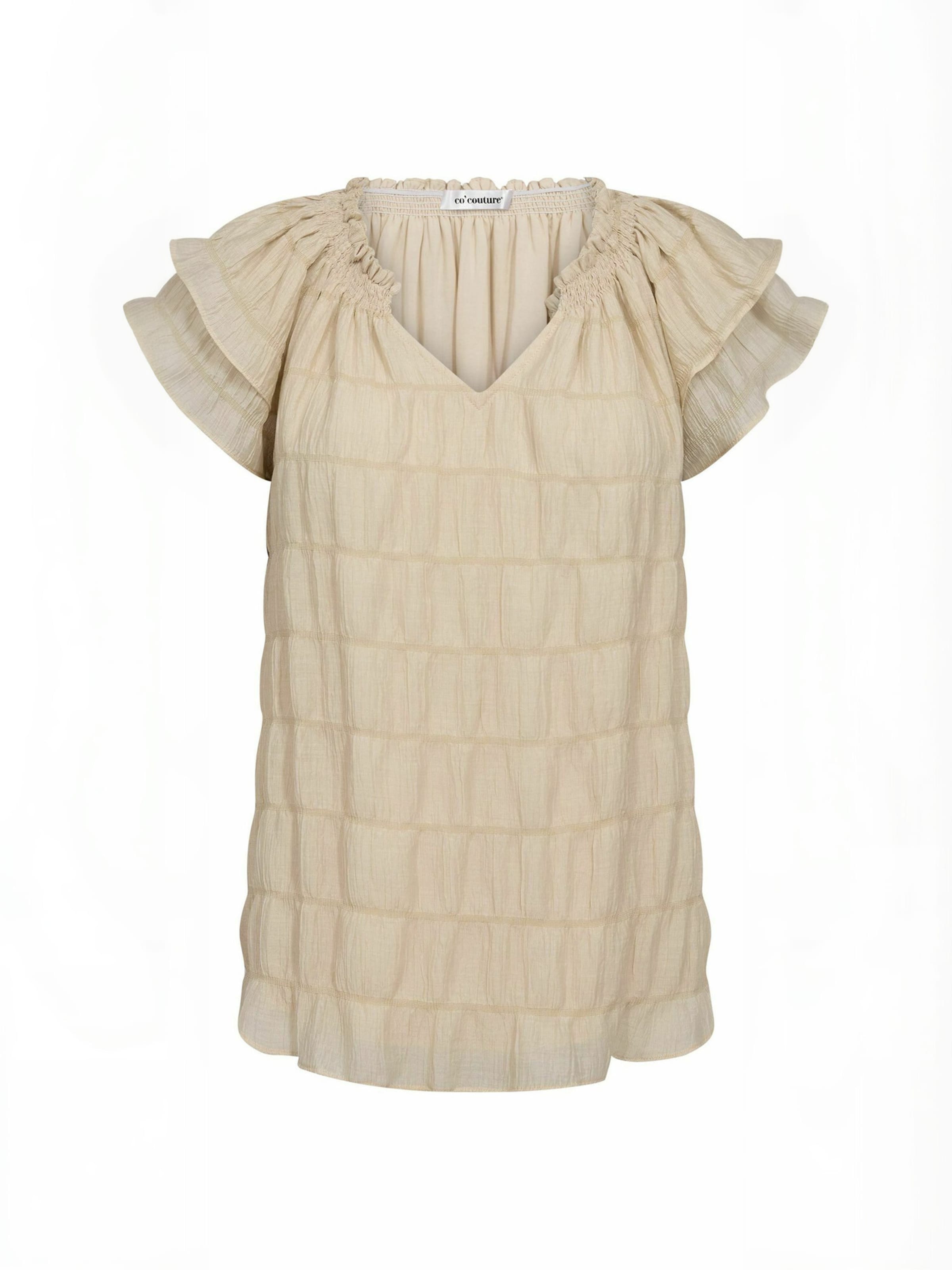 co'couture Shirt ' Micha ' in Beige: Vorderseite