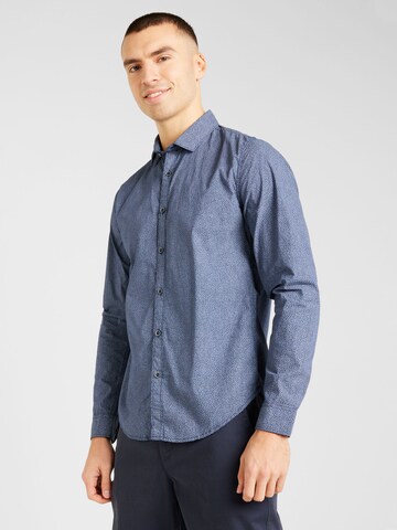 Coupe regular Chemise GARCIA en bleu : devant