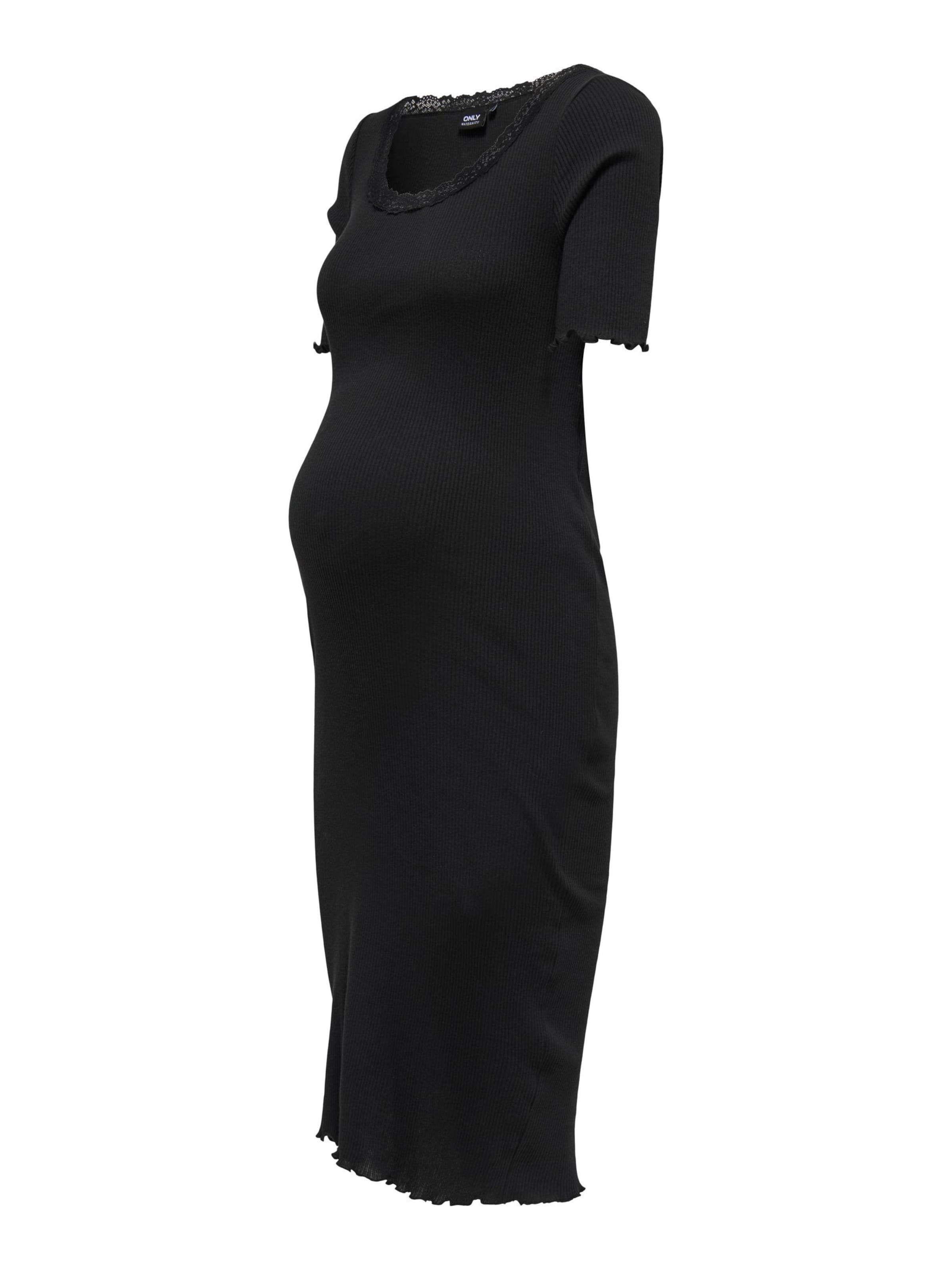 Only Maternity Kjole 'OLMxena' i sort: forside
