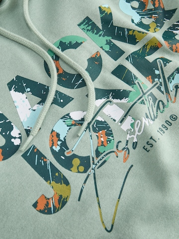 Sweat-shirt 'JJGEPLAS' JACK & JONES en vert
