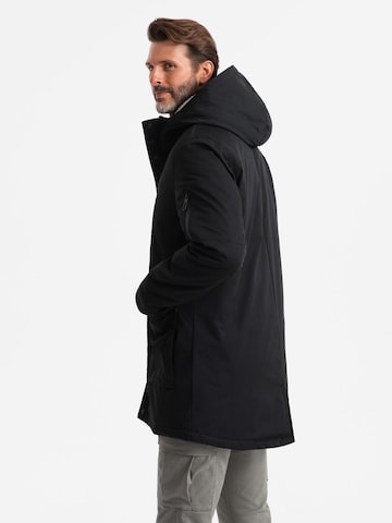 Ombre Winter Parka in Black