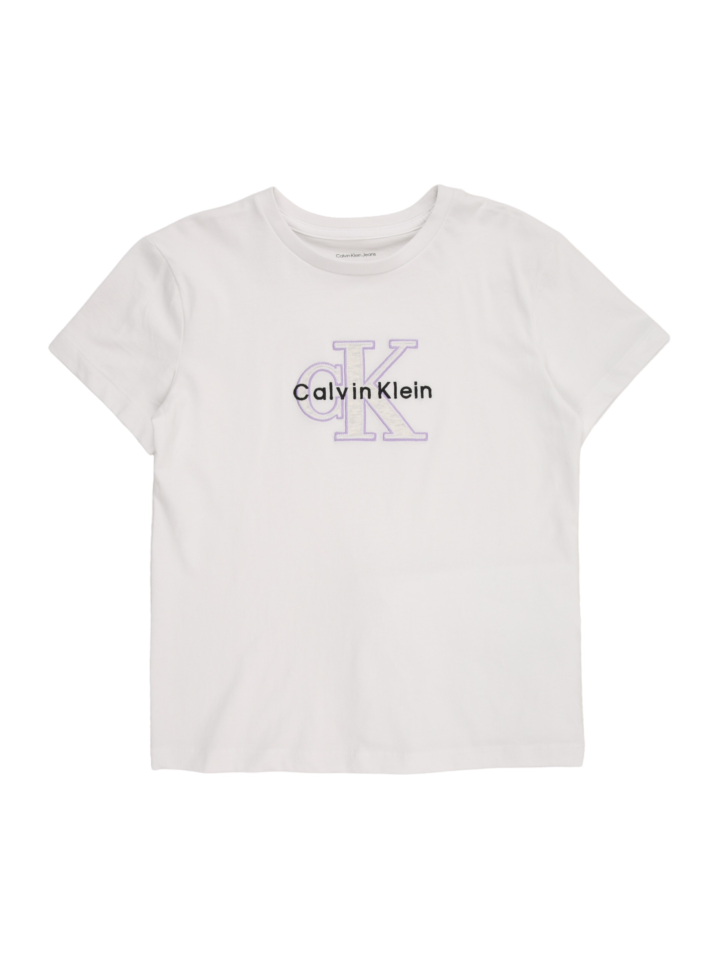 T-Shirt Calvin Klein Jeans en blanc : devant