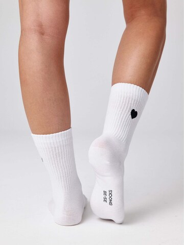 SNOCKS Socken 'Love Special' in Weiß
