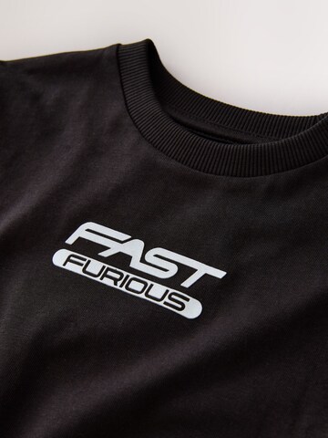 Tricou 'Fast and Furious' de la Next pe negru
