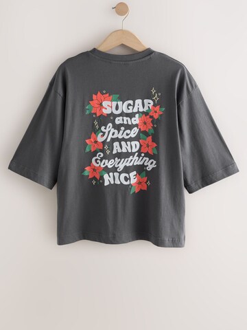 Maglietta 'Sugar And Spice' di Next in grigio
