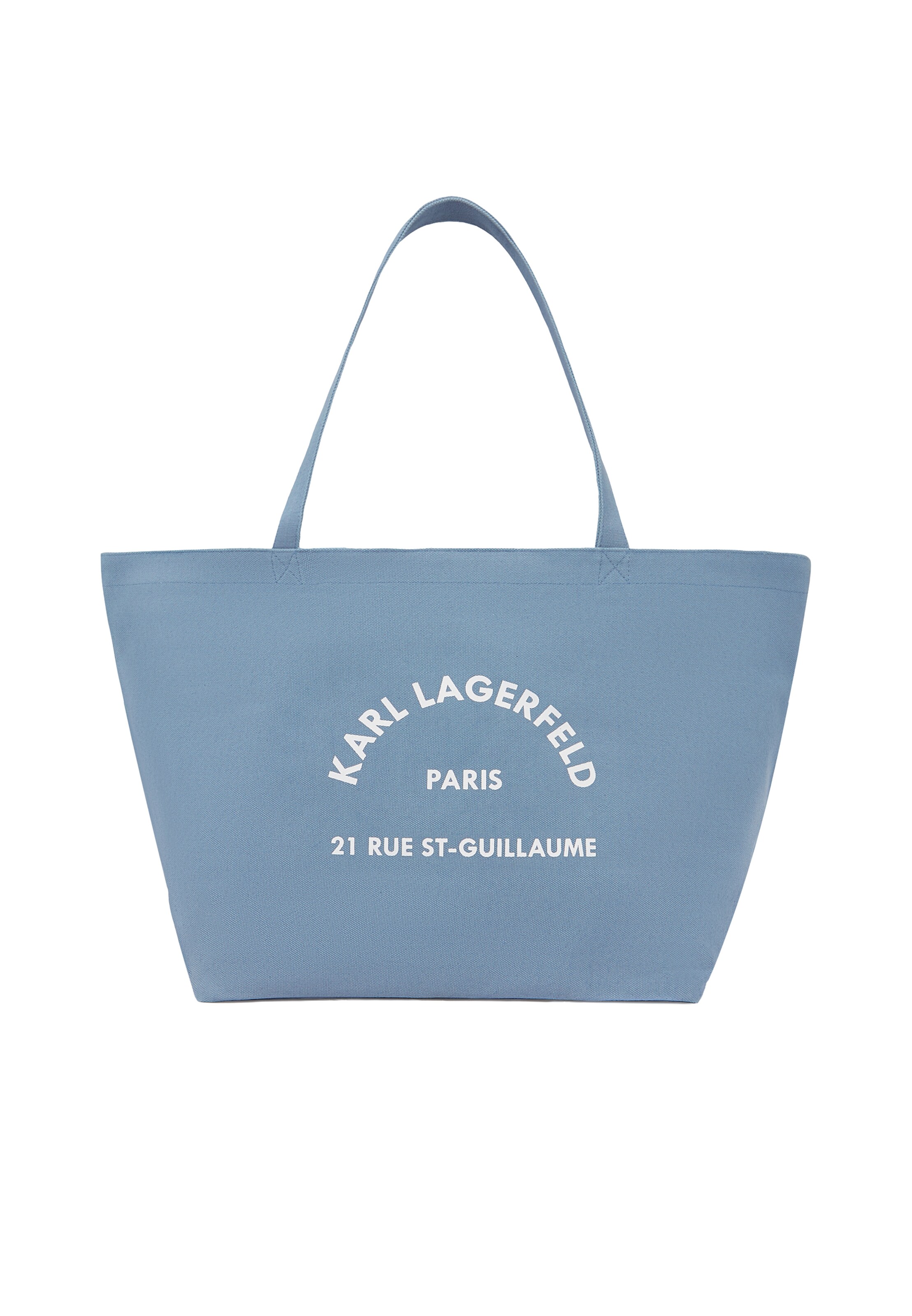 Cabas 'Rue St-Guillaume' Karl Lagerfeld en bleu : devant