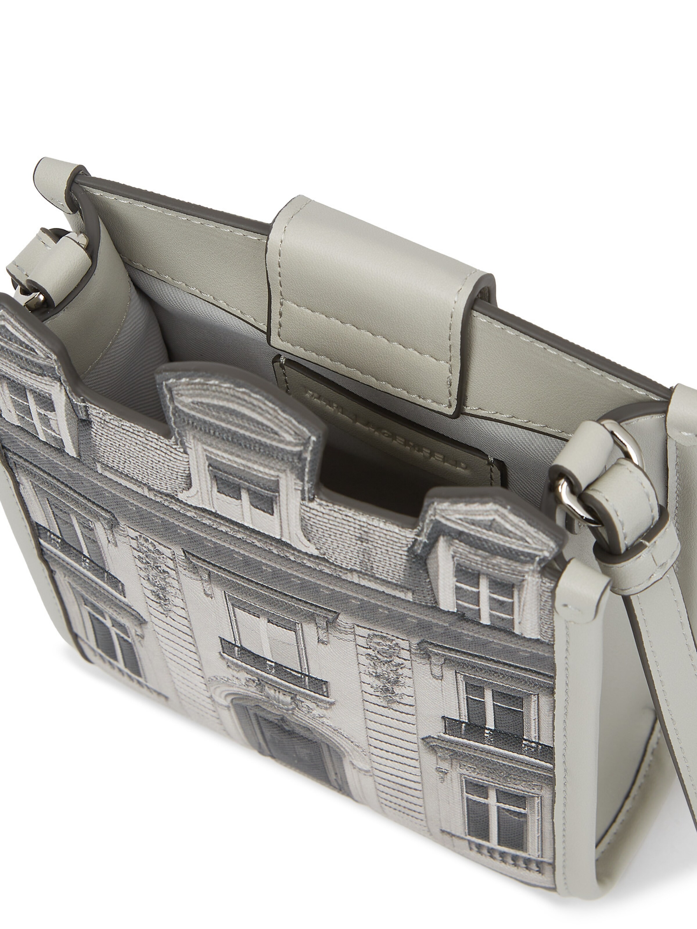 Karl Lagerfeld Axelremsväska 'Maison De Karl' i grå