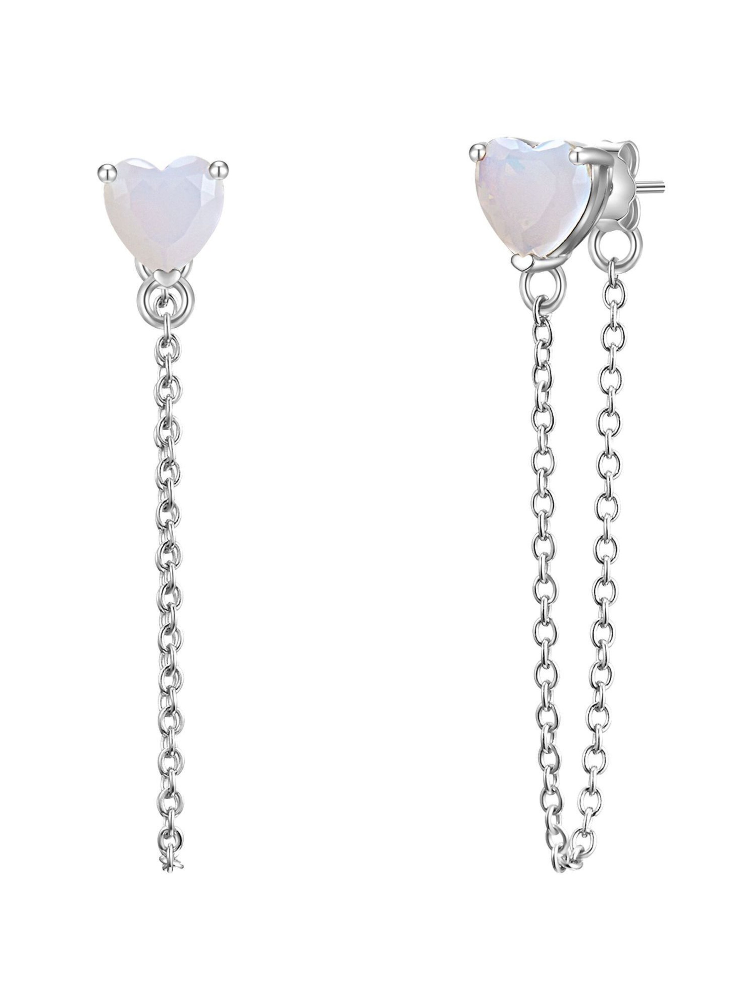 Boucles d'oreilles Glanzstücke München en argent : devant