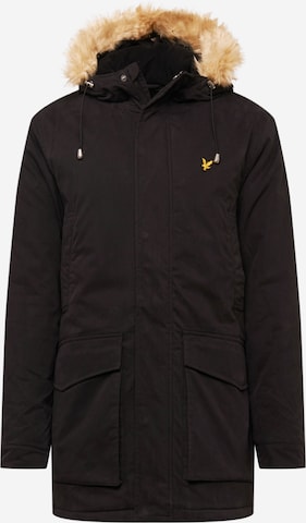 Lyle & ScottZimska parka - crna boja: prednji dio