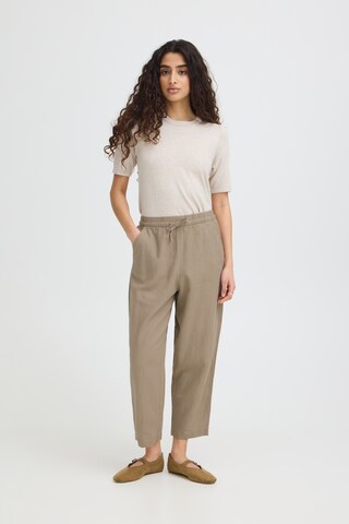 ICHI - Pierna ancha Pantalón 'IHLINNO' en marrón