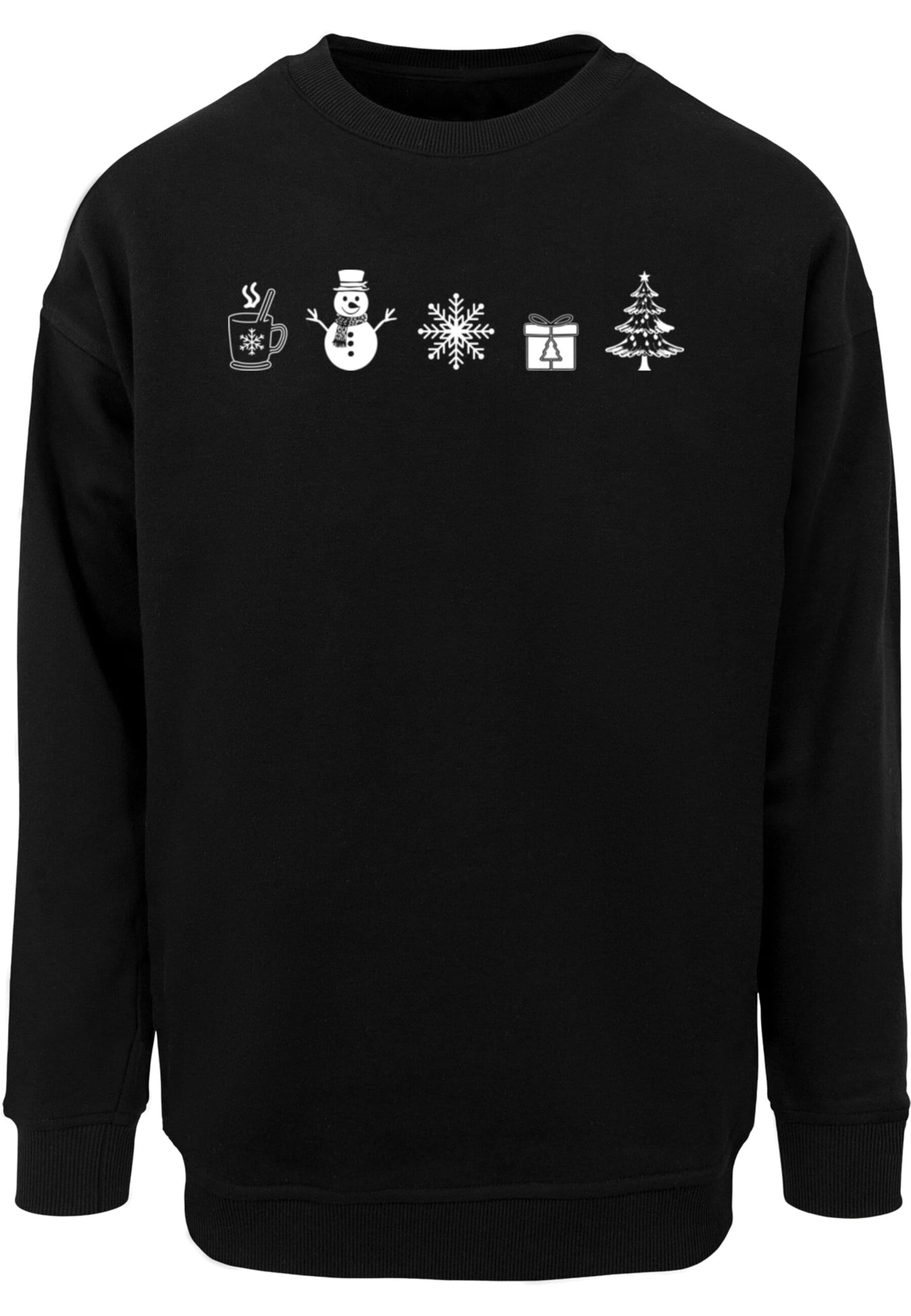 Merchcode Sweatshirt in Black: front