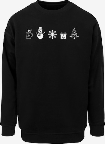 Sweat-shirt Merchcode en noir : devant